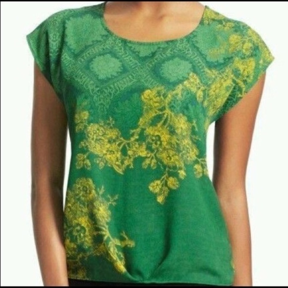 CAbi Tops 597 Green with Envy Size M